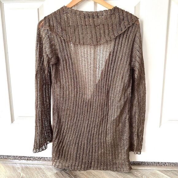 Gabriel S. Long brown cardigan - Picture 8 of 11